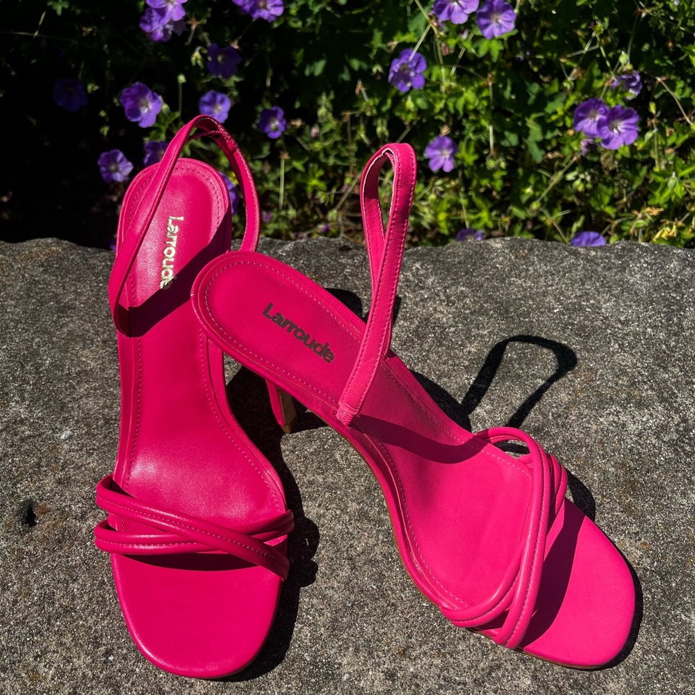 Larroude Annie Leather Sandals